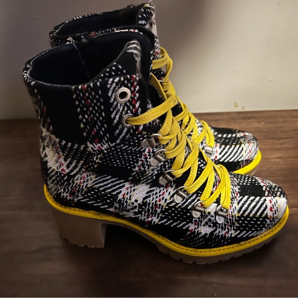 Eric Michael Indigo Plaid Waterproof size 36 - Picture 5 of 6